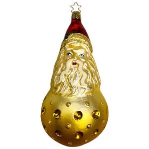 Vintage OWC Inge Glas Fantasy Father Santa Claus Christmas Holiday Ornament MCM
